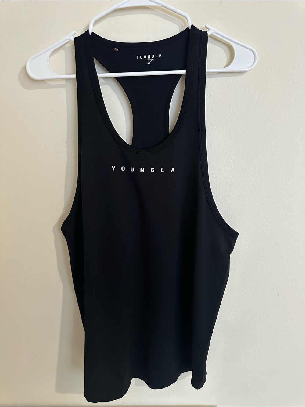 YoungLA Black Racerback Tank Top